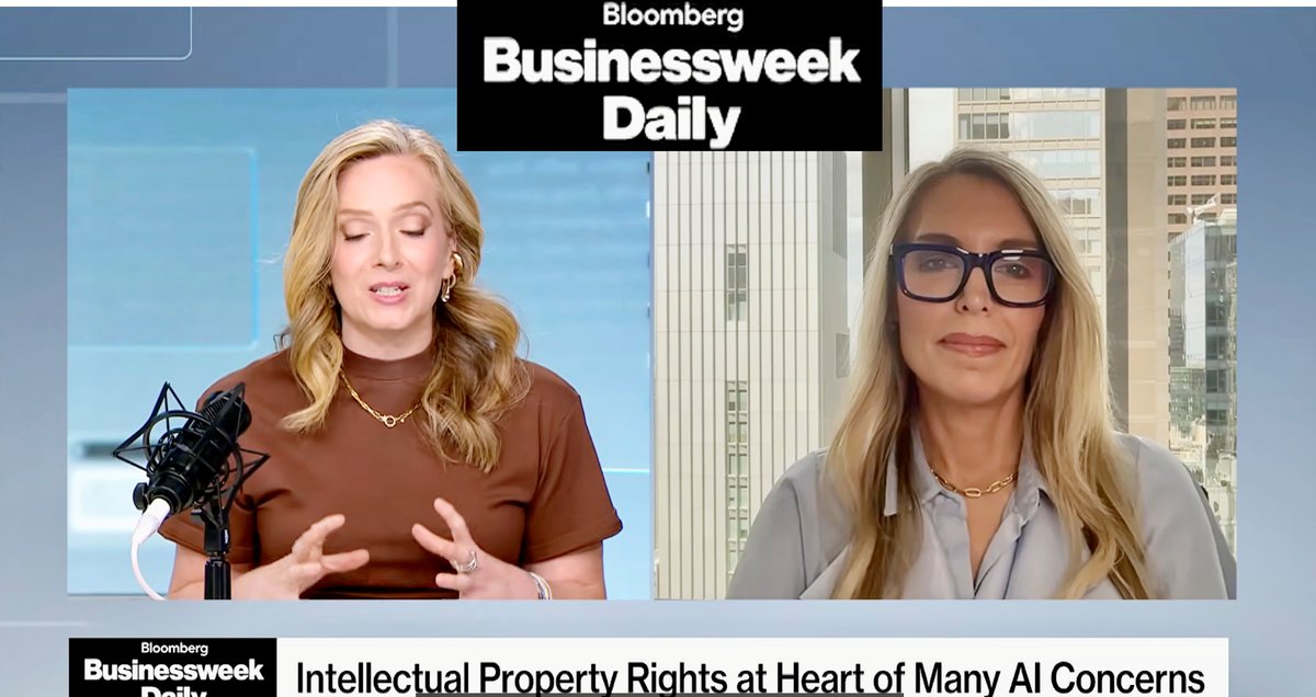 Bloomberg Businessweek Daily interview: Intellectual Property Rights at Heart of Many AI Concerns